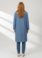 Neden Tekstil Kadın Mavi Denim Oversize Ceket - Görsel 2