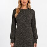 Neden Tekstil Kadın Uzun Kollu Regular Fit Mini Elbise