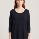 Neden Tekstil Kadın Siyah Oversize Triko Viskoz Bluz