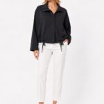 Kadın Oversize Siyah Spor Hırka