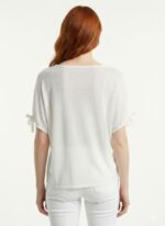 Neden Tekstil Kadın Rahat Kesim Beyaz V Yaka T-Shirt - Görsel 2