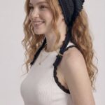 Neden Tekstil Kadın File Örgü Dantel Görünümlü Çok Amaçlı Bandana Yazlık Plaj Uyumlu Delikli Triko Saç Bandanası Ve Bel Aksesuarı