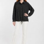Neden Tekstil Oversize Siyah Kadın Ceket