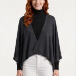 Neden Tekstil Kadın Siyah Relaxed Fit Triko Hırka