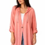 Neden Tekstil Kadın Kapüşonlu Uzun Relaxed Fit Triko Hırka