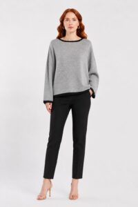 Neden Tekstil Kadın Basic Triko Kazak - Oversize Kesim